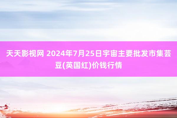 天天影视网 2024年7月25日宇宙主要批发市集芸豆(英国红)价钱行情