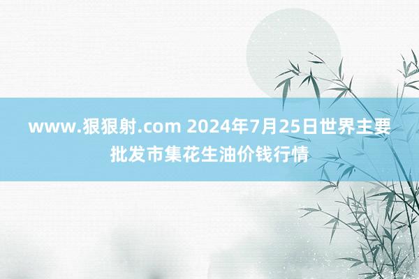 www.狠狠射.com 2024年7月25日世界主要批发市集花生油价钱行情