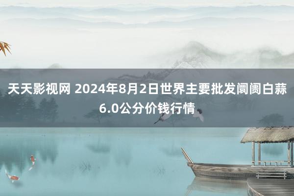 天天影视网 2024年8月2日世界主要批发阛阓白蒜6.0公分价钱行情