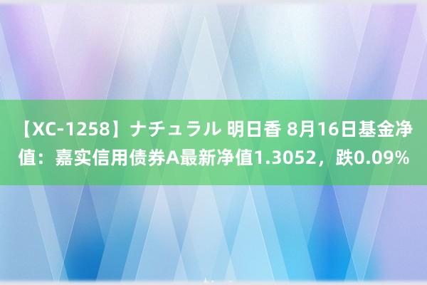 【XC-1258】ナチュラル 明日香 8月16日基金净值：嘉实信用债券A最新净值1.3052，跌0.09%