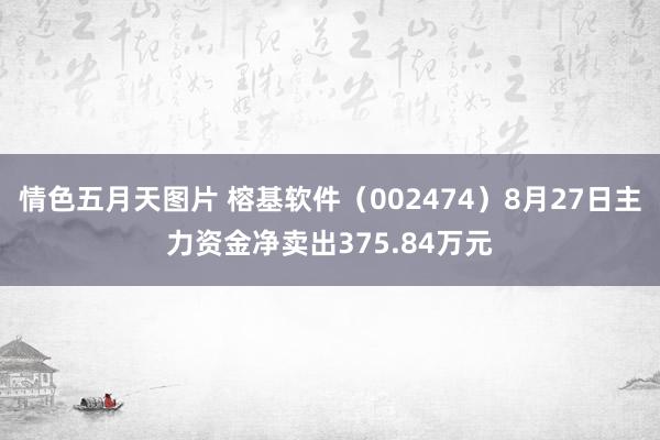 情色五月天图片 榕基软件（002474）8月27日主力资金净卖出375.84万元