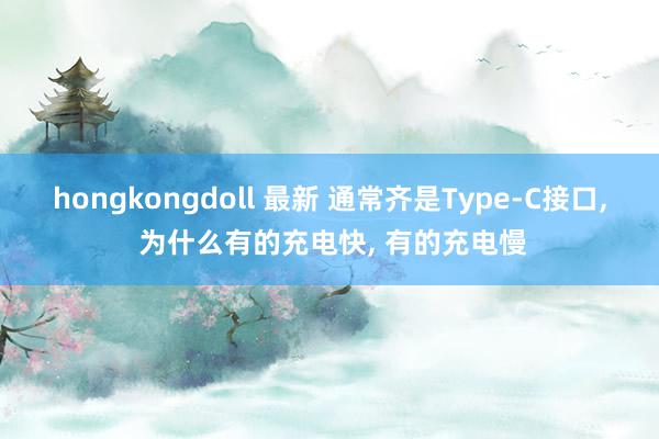 hongkongdoll 最新 通常齐是Type-C接口， 为什么有的充电快， 有的充电慢