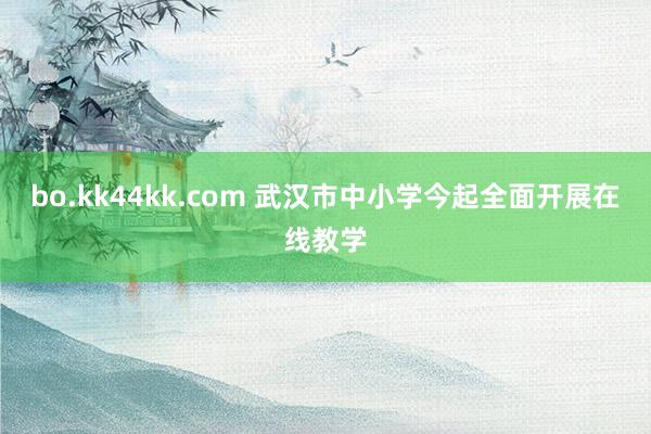 bo.kk44kk.com 武汉市中小学今起全面开展在线教学